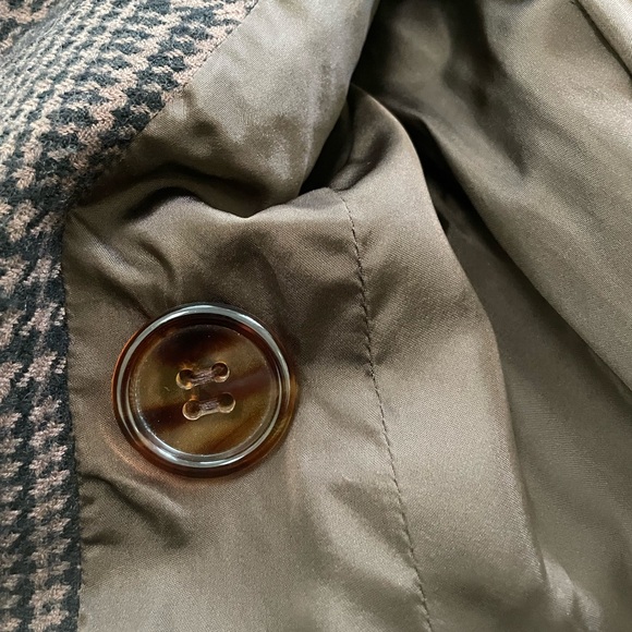 Salvatore Ferragamo Houndstooth Long Wool Italian Coat size XS - Picture 7 of 11